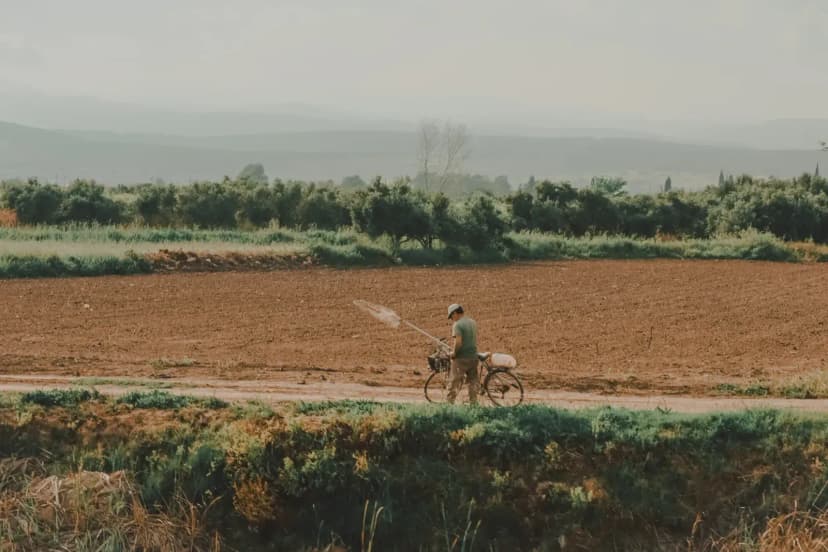 Modern tarım teknolojileriyle çalışan bir ziraat mühendisi