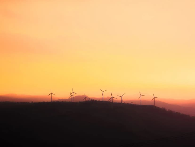 rüzgar türbinleri ve temiz enerji tesisleri