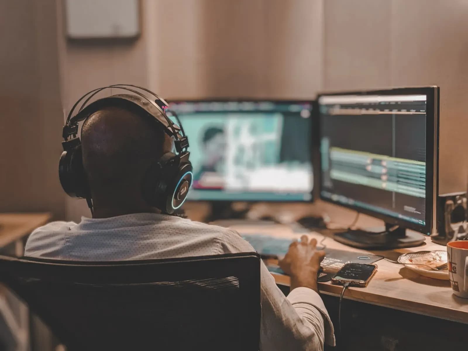içerik editörü çalışırken kullandığı bilgisayar ve not defteri
